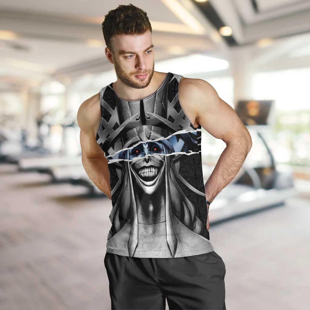 Statue of God Solo Leveling Men Tank Top Dark Surreal Gothic Style