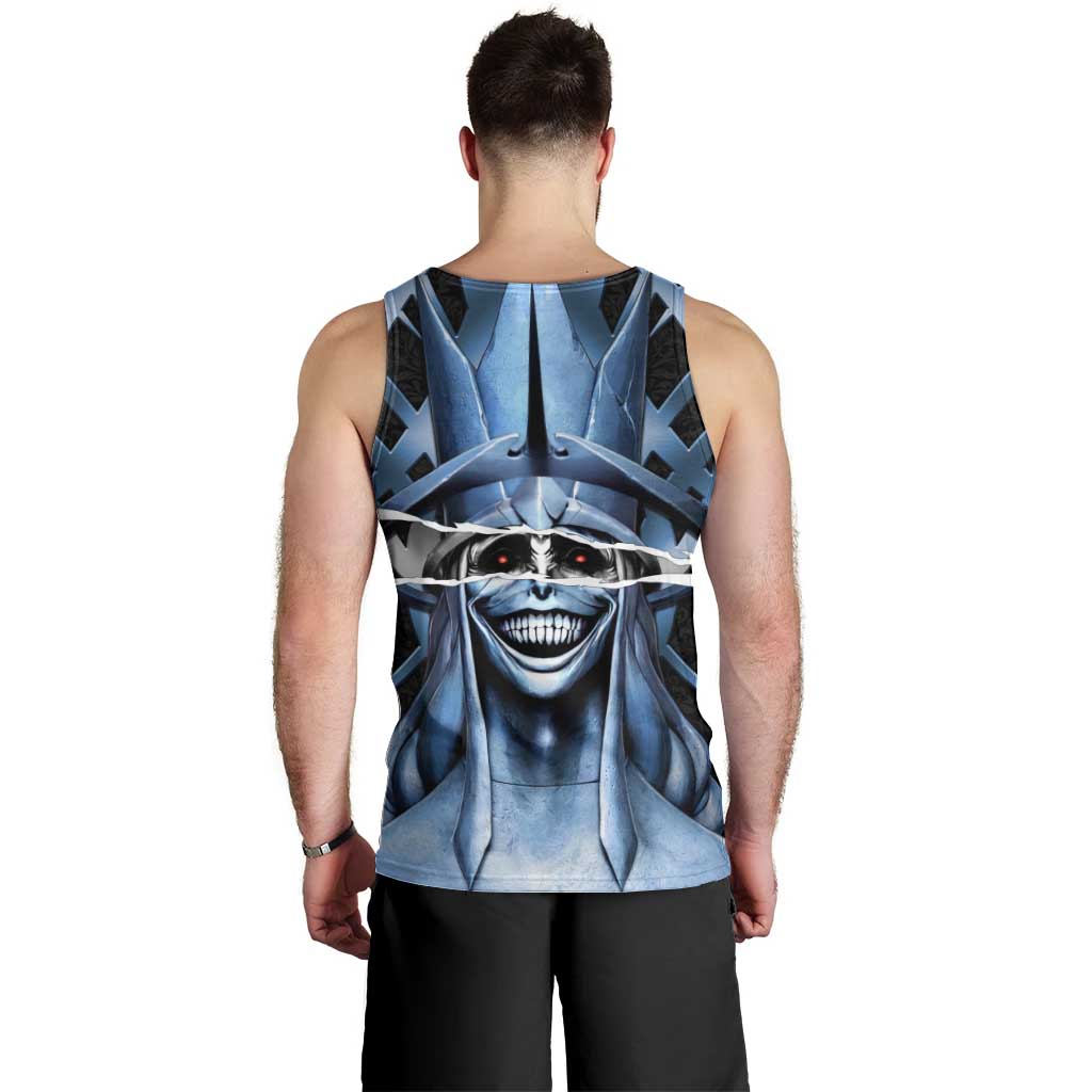 Statue of God Solo Leveling Men Tank Top Dark Surreal Gothic Style
