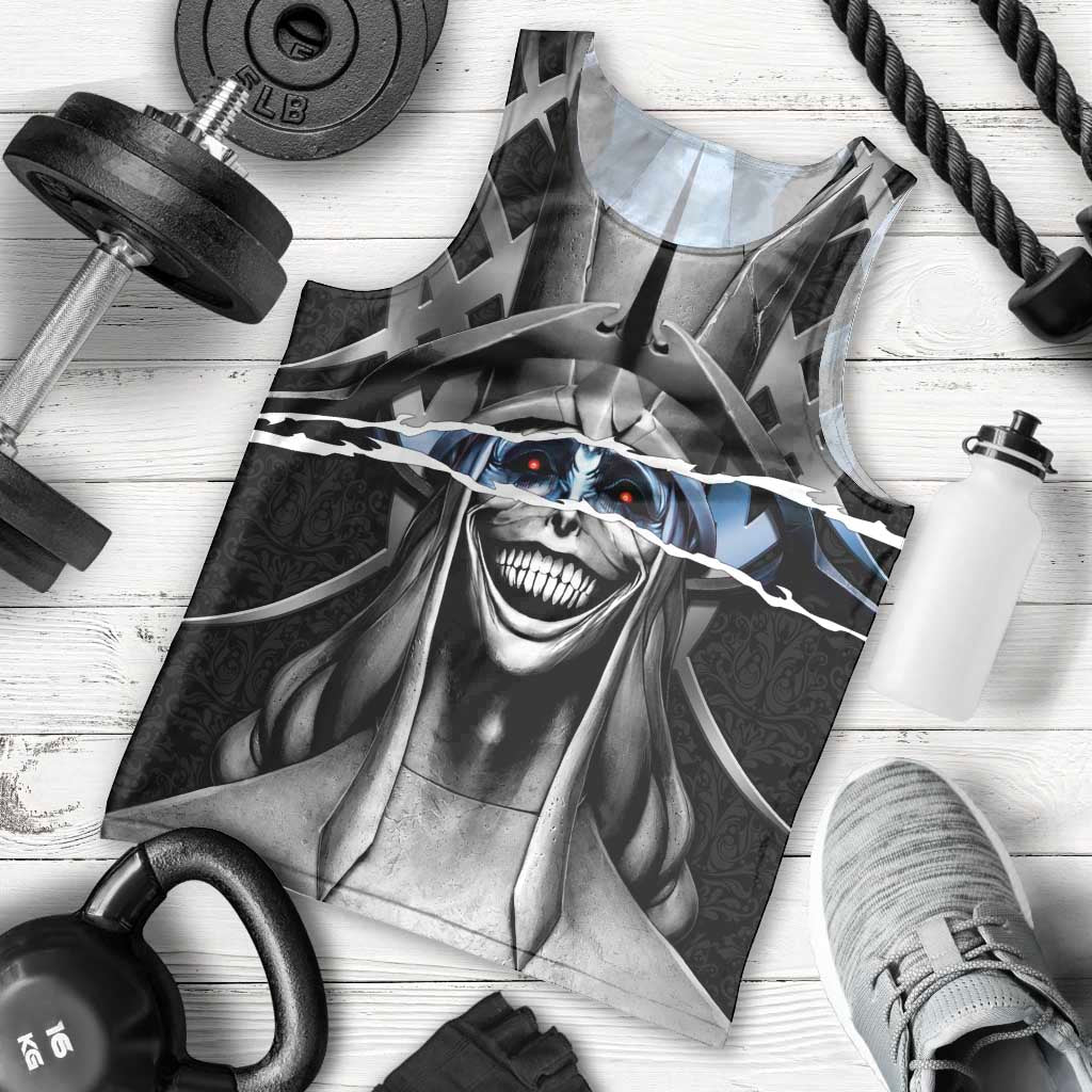 Statue of God Solo Leveling Men Tank Top Dark Surreal Gothic Style