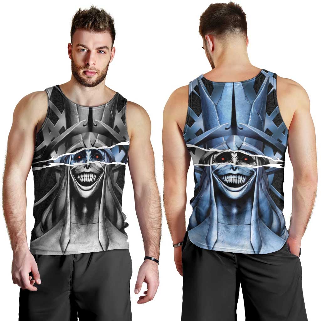 Statue of God Solo Leveling Men Tank Top Dark Surreal Gothic Style