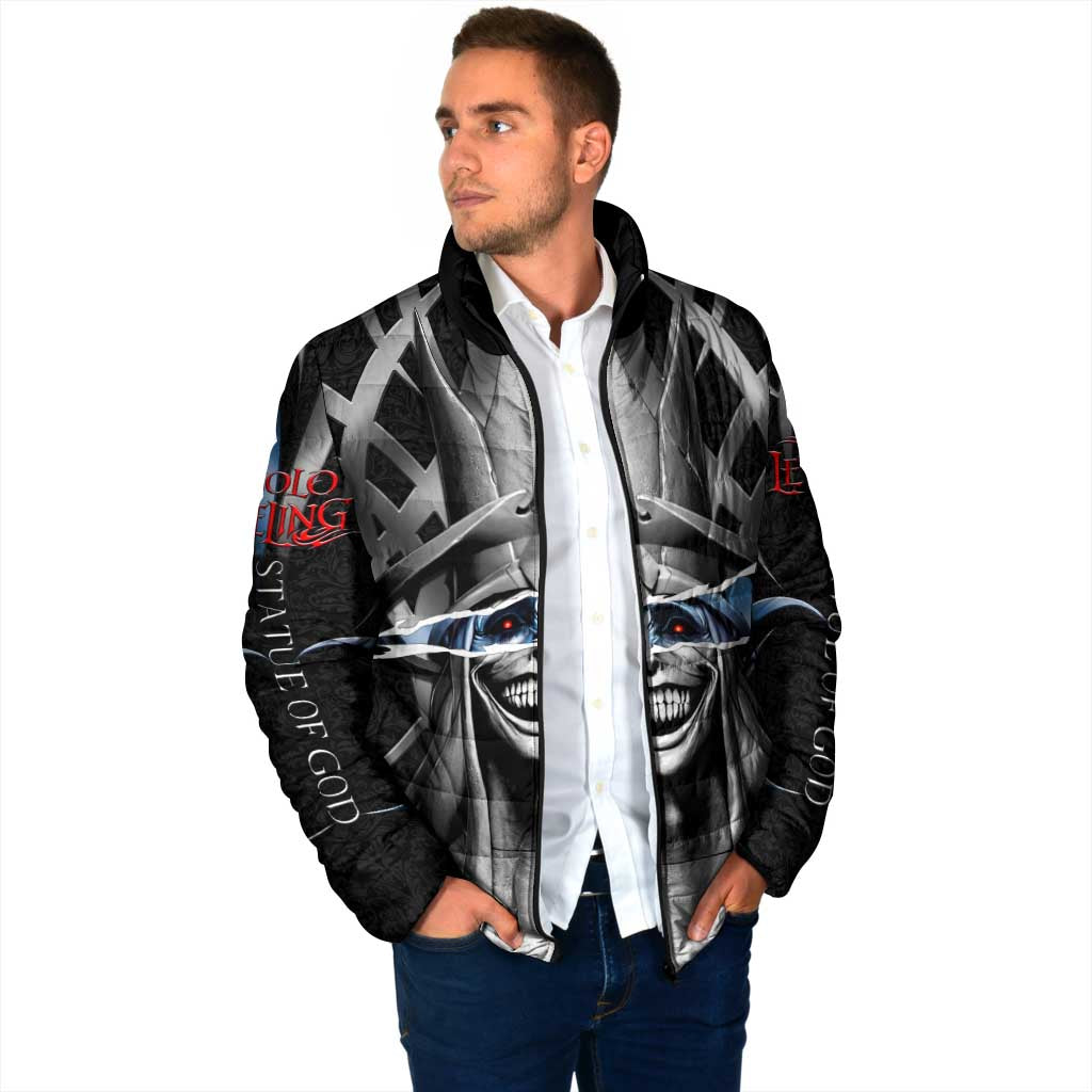 Statue of God Solo Leveling Padded Jacket Dark Surreal Gothic Style