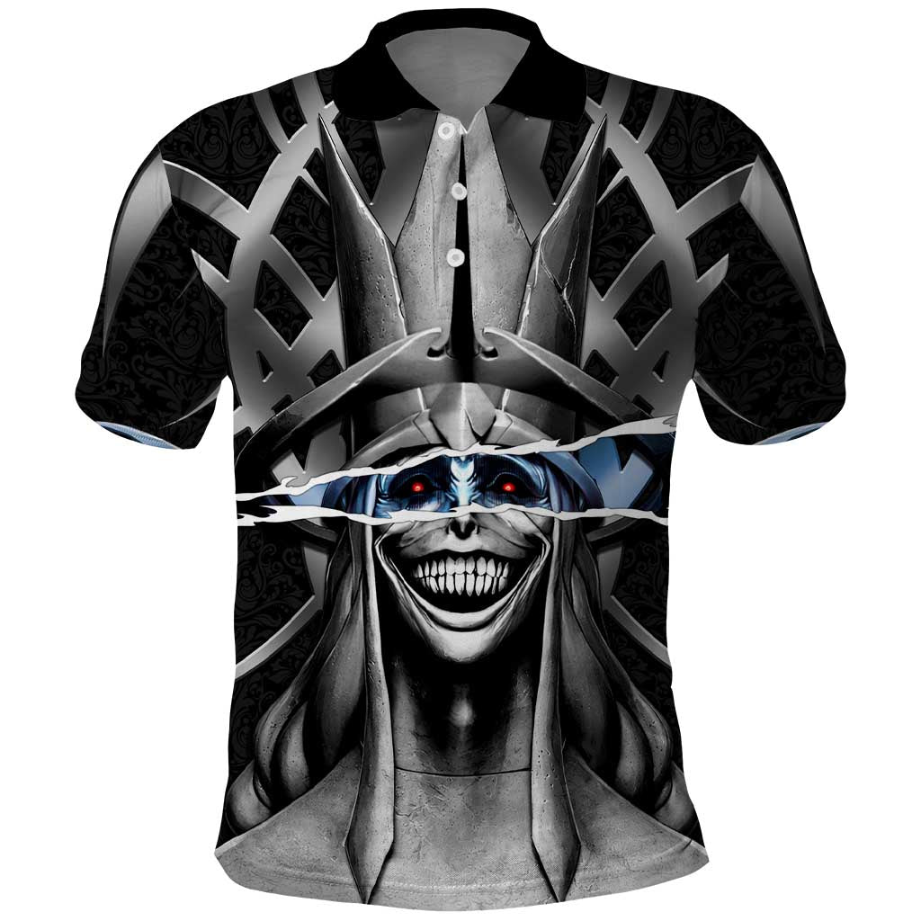 Statue of God Solo Leveling Polo Shirt Dark Surreal Gothic Style