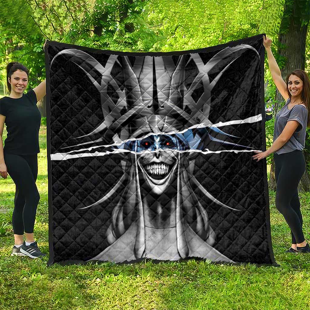 Statue of God Solo Leveling Quilt Dark Surreal Gothic Style