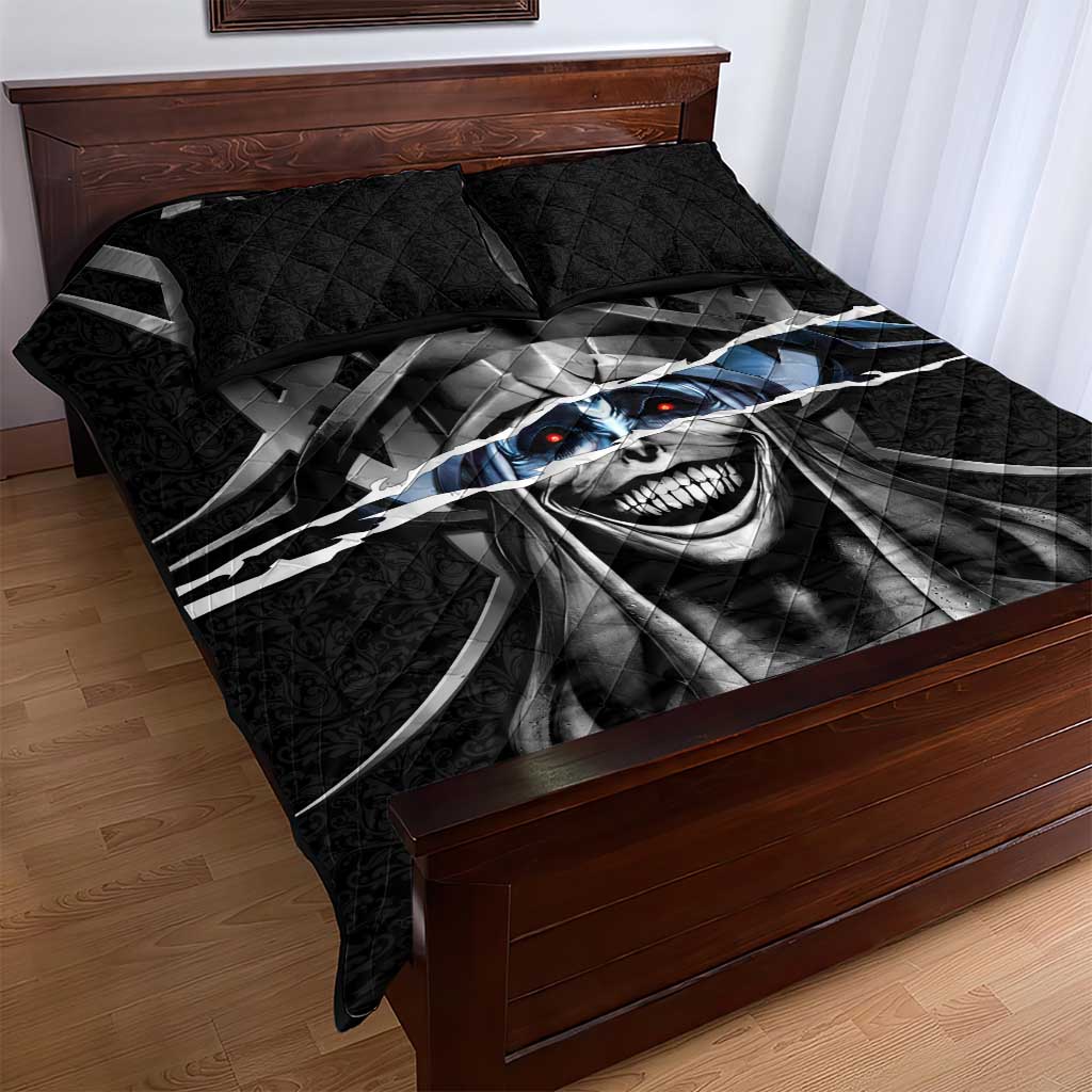Statue of God Solo Leveling Quilt Bed Set Dark Surreal Gothic Style