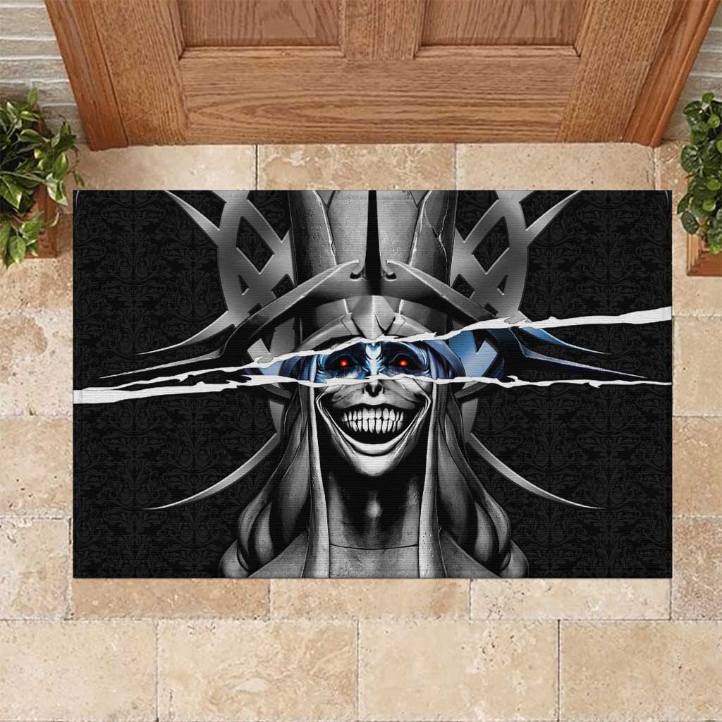 Statue of God Solo Leveling Rubber Doormat Dark Surreal Gothic Style