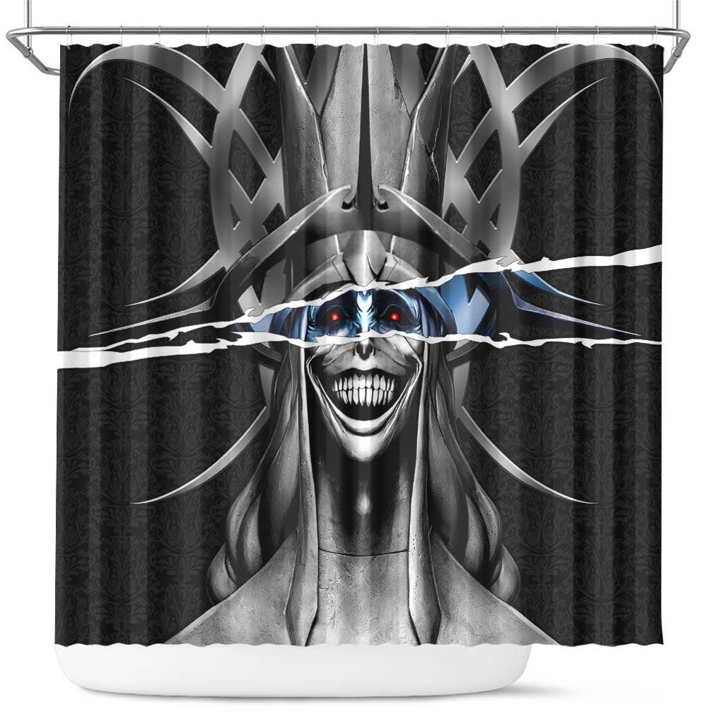 Statue of God Solo Leveling Shower Curtain Dark Surreal Gothic Style