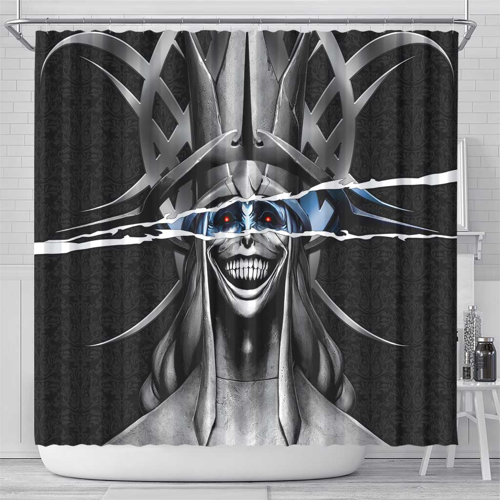 Statue of God Solo Leveling Shower Curtain Dark Surreal Gothic Style