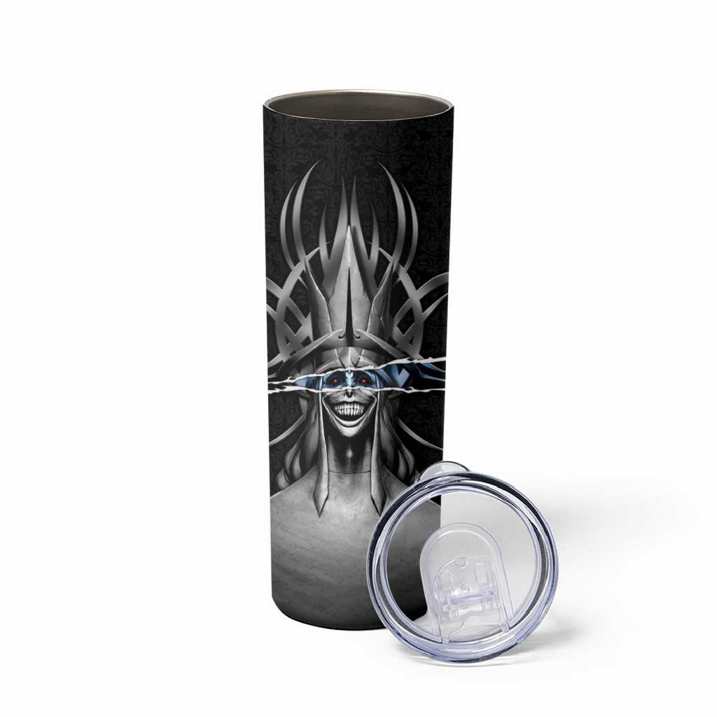 Statue of God Solo Leveling Skinny Tumbler Dark Surreal Gothic Style