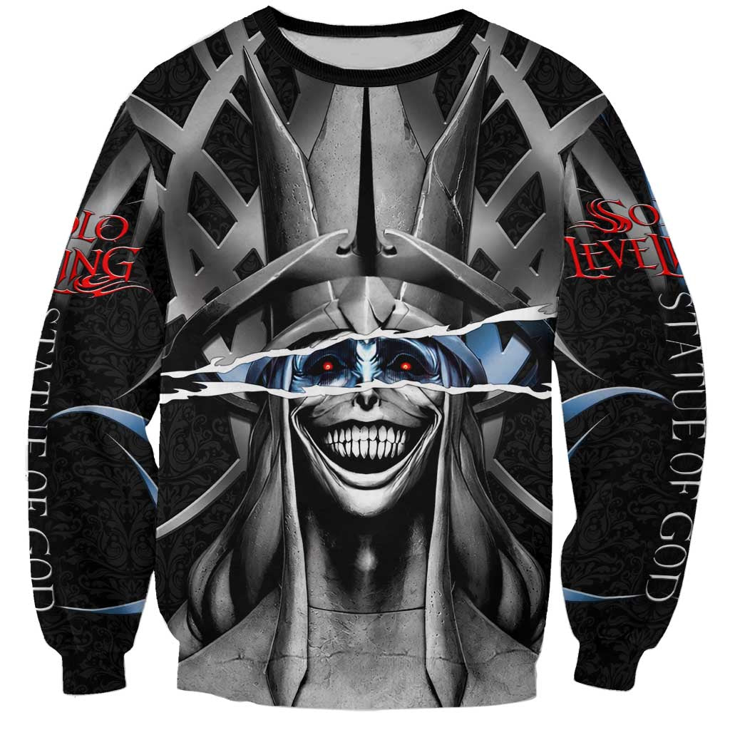 Statue of God Solo Leveling Sweatshirt Dark Surreal Gothic Style