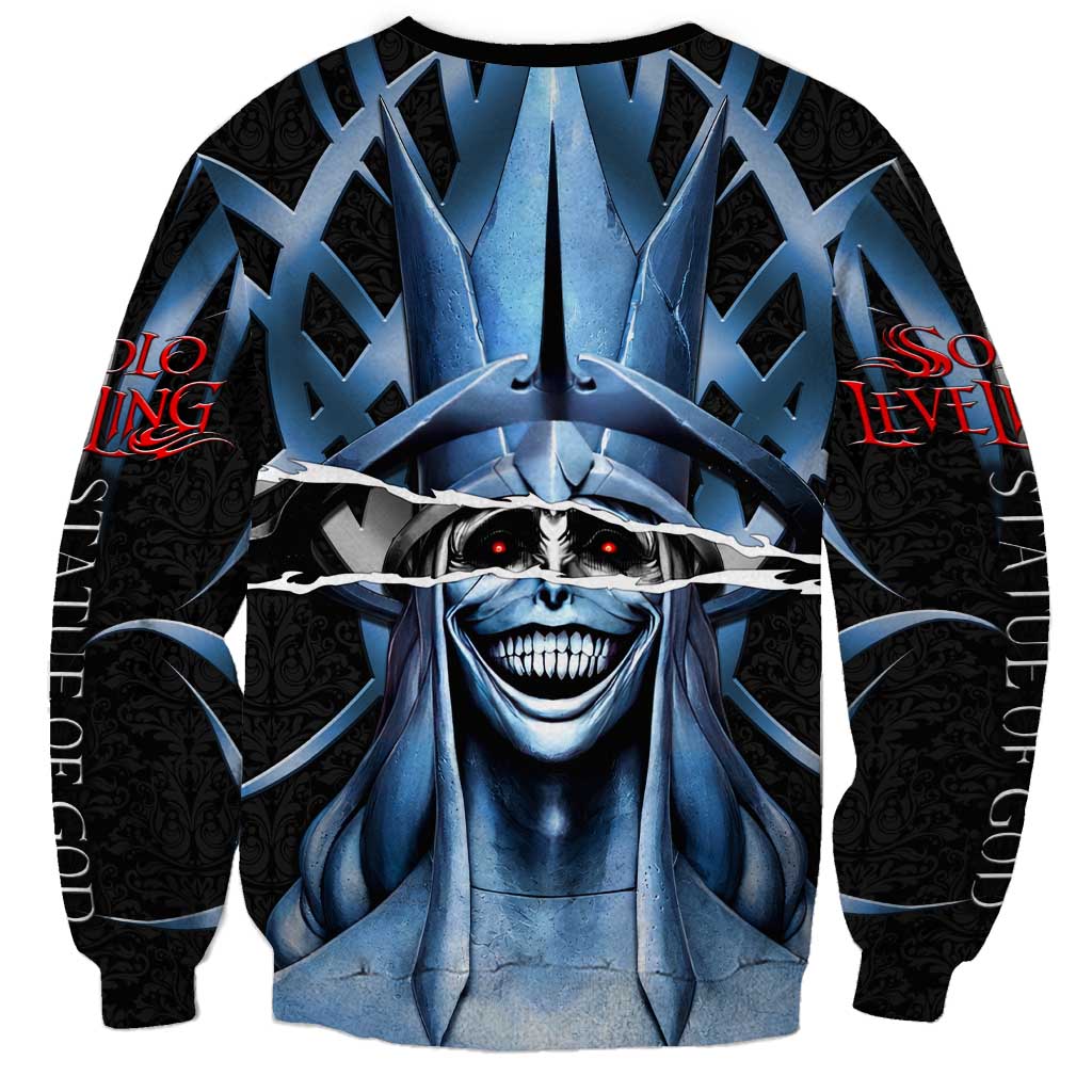 Statue of God Solo Leveling Sweatshirt Dark Surreal Gothic Style