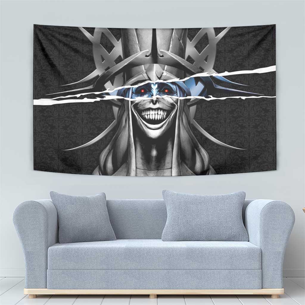 Statue of God Solo Leveling Tapestry Dark Surreal Gothic Style