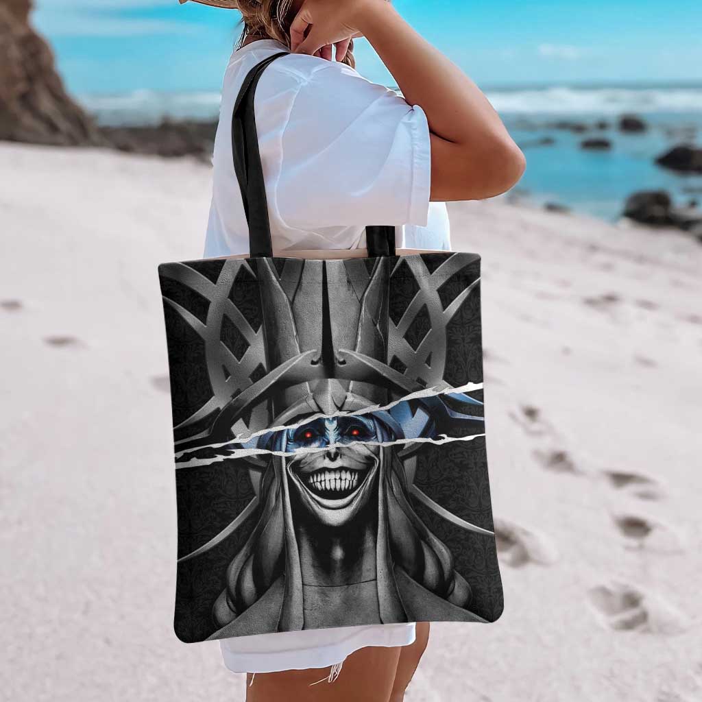 Statue of God Solo Leveling Tote Bag Dark Surreal Gothic Style
