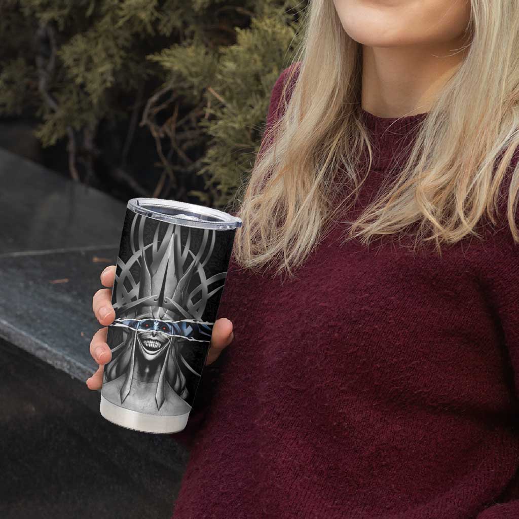 Statue of God Solo Leveling Tumbler Cup Dark Surreal Gothic Style