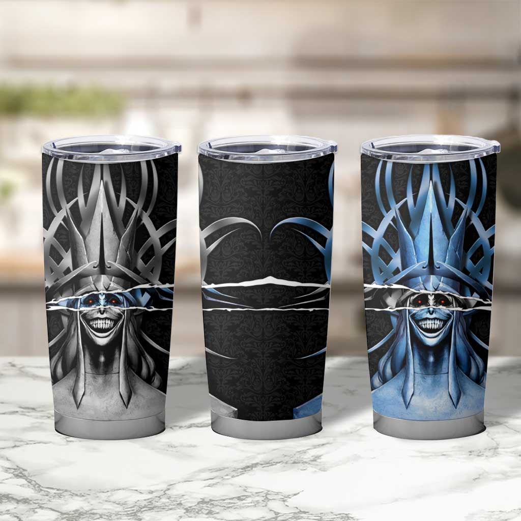 Statue of God Solo Leveling Tumbler Cup Dark Surreal Gothic Style