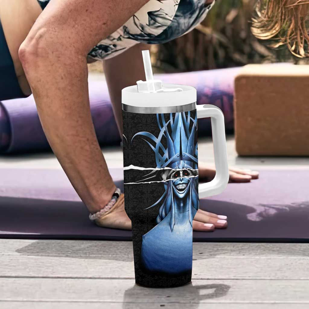 Statue of God Solo Leveling Tumbler With Handle Dark Surreal Gothic Style
