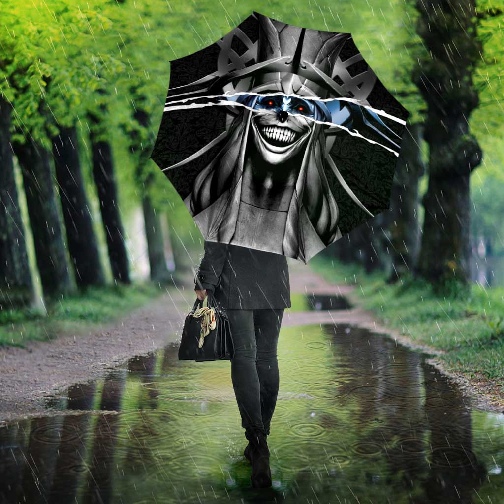 Statue of God Solo Leveling Umbrella Dark Surreal Gothic Style