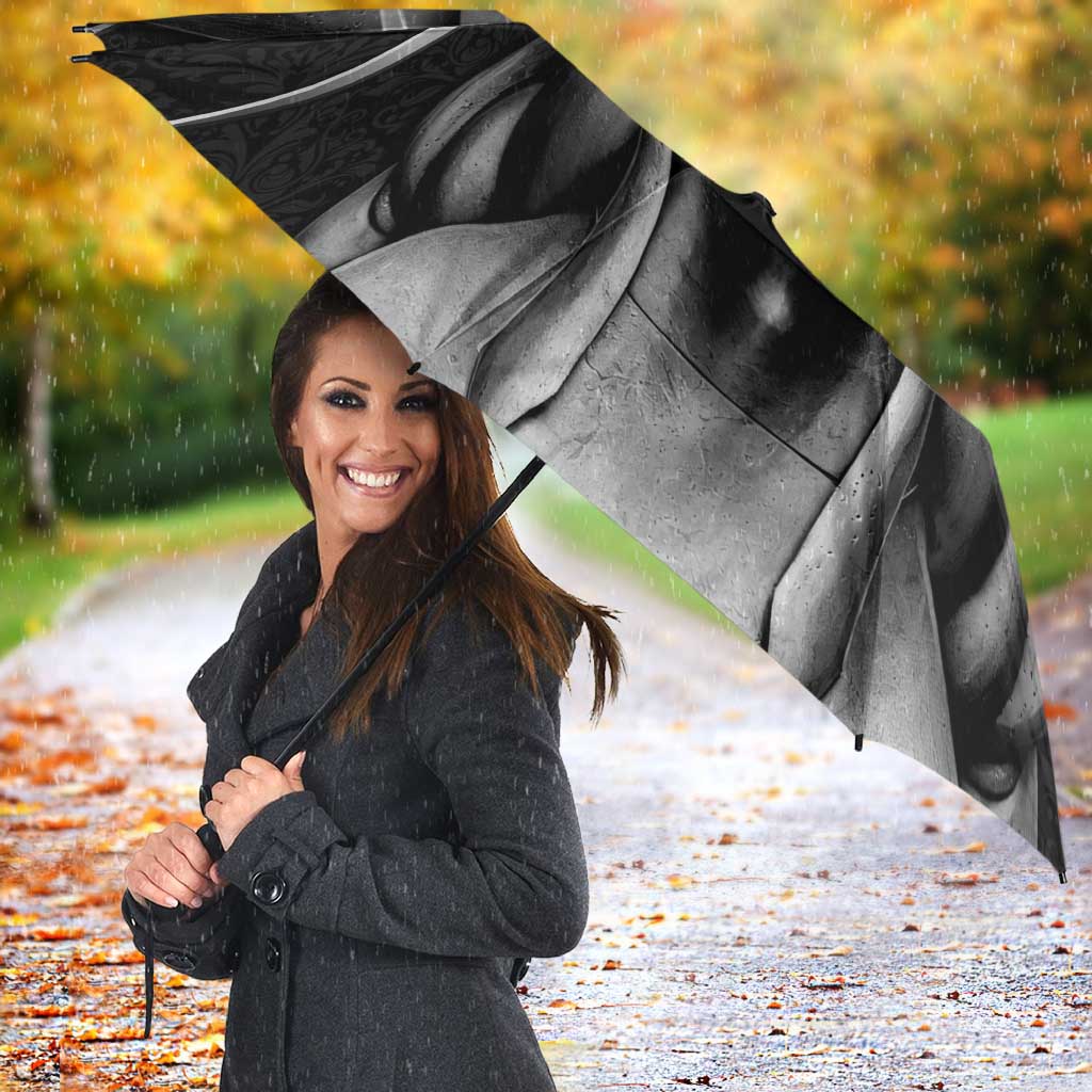 Statue of God Solo Leveling Umbrella Dark Surreal Gothic Style