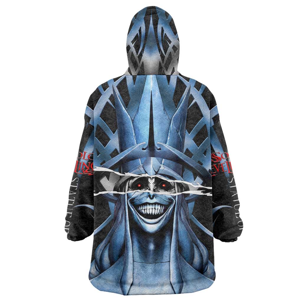 Statue of God Solo Leveling Wearable Blanket Hoodie Dark Surreal Gothic Style