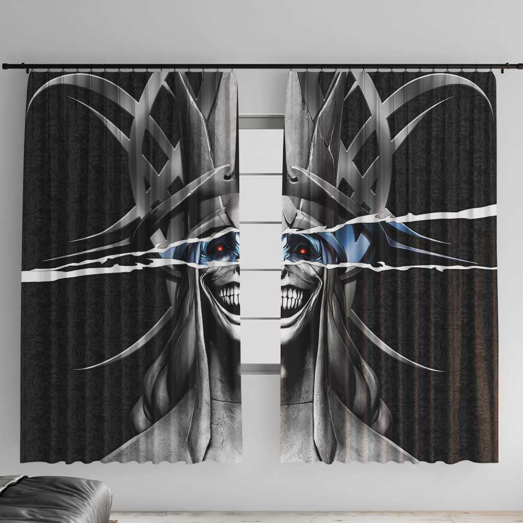 Statue of God Solo Leveling Window Curtain Dark Surreal Gothic Style