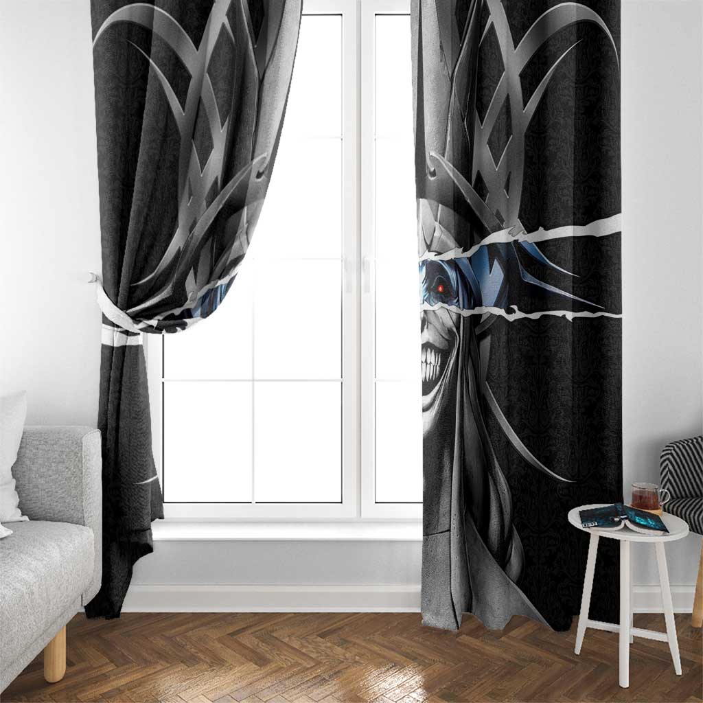 Statue of God Solo Leveling Window Curtain Dark Surreal Gothic Style