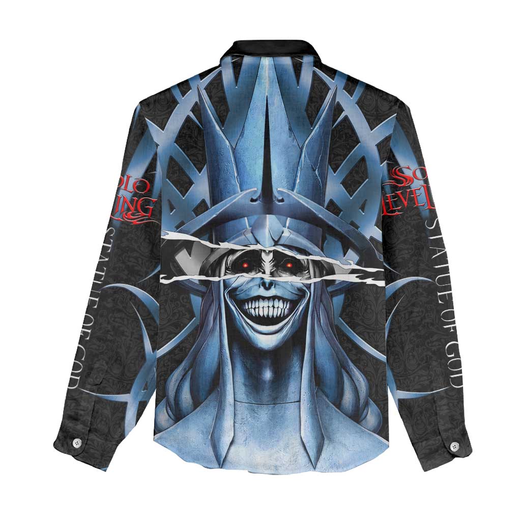 Statue of God Solo Leveling Women Casual Shirt Dark Surreal Gothic Style