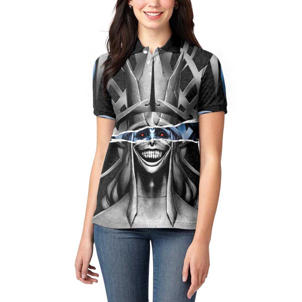 Statue of God Solo Leveling Women Polo Shirt Dark Surreal Gothic Style
