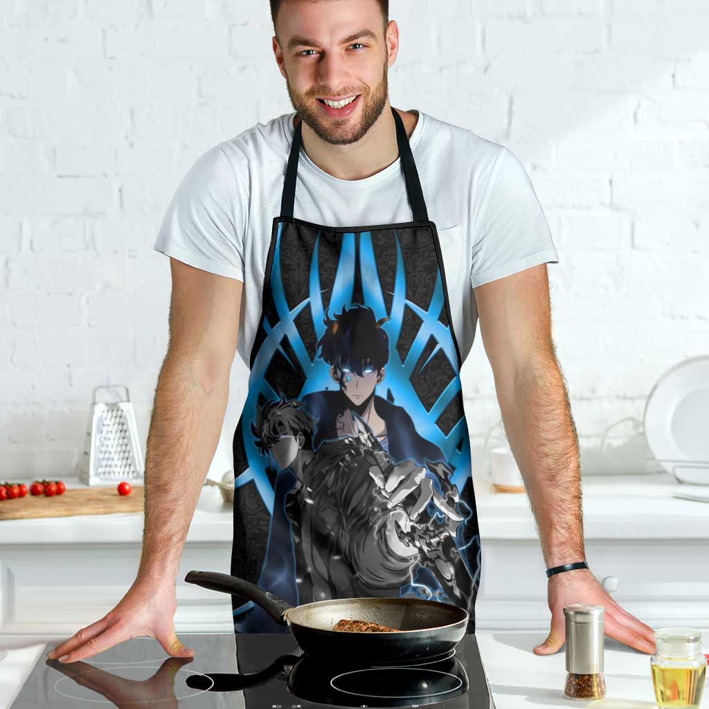 Sung Jin Woo Solo Leveling Apron Neon Shadowcore Anime Style