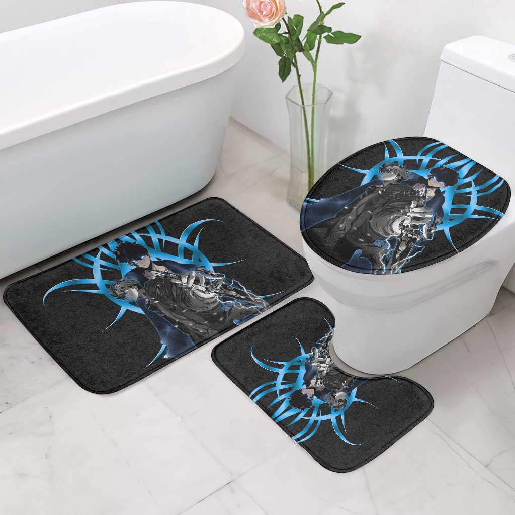 Sung Jin Woo Solo Leveling Bathroom Set Neon Shadowcore Anime Style