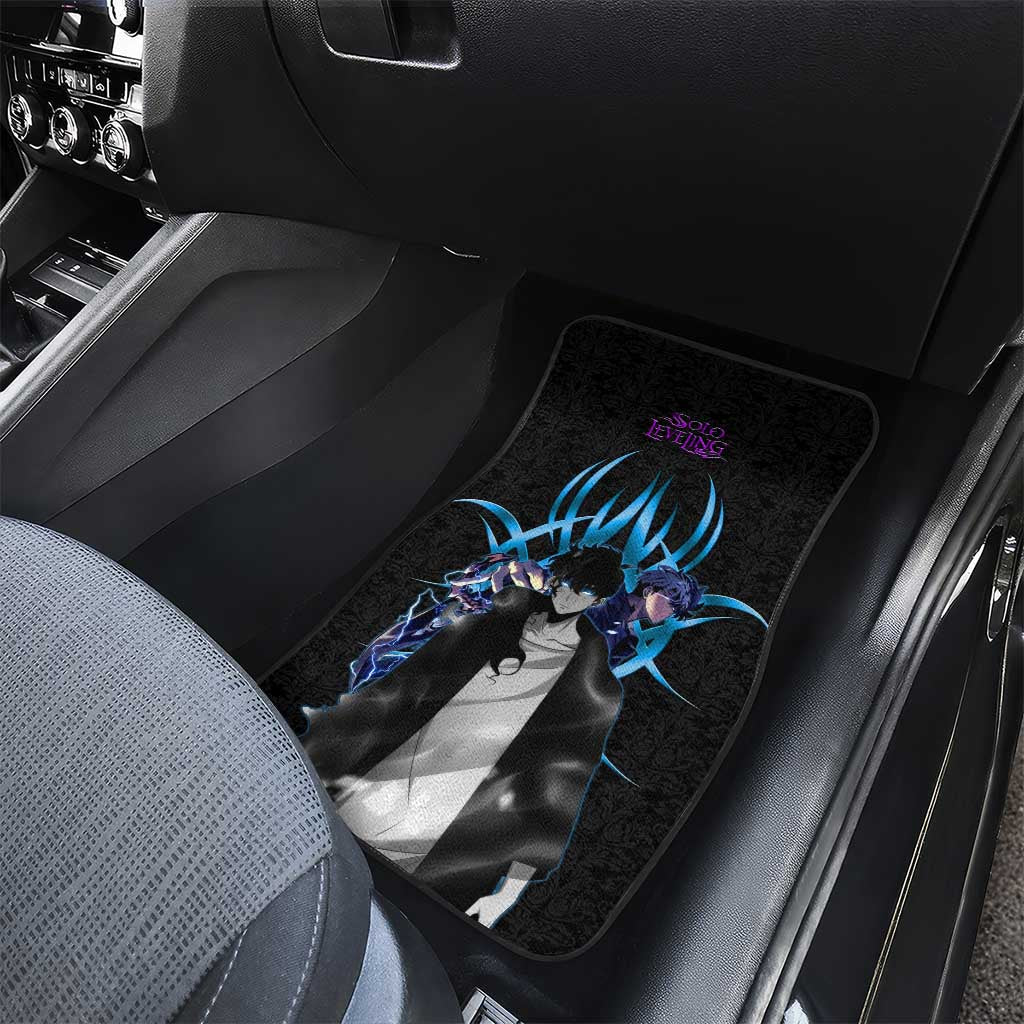 Sung Jin Woo Solo Leveling Car Mats Neon Shadowcore Anime Style