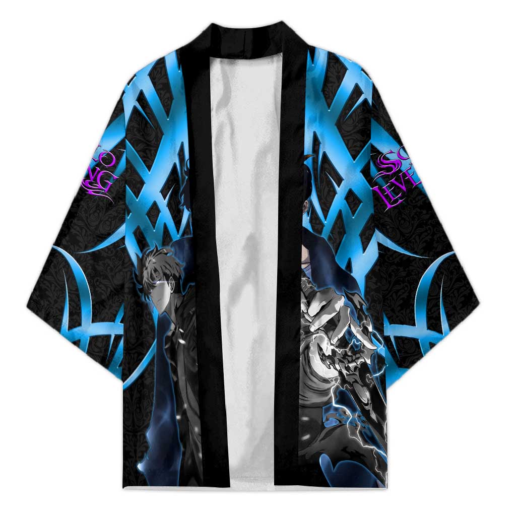 Sung Jin Woo Solo Leveling Kimono Neon Shadowcore Anime Style