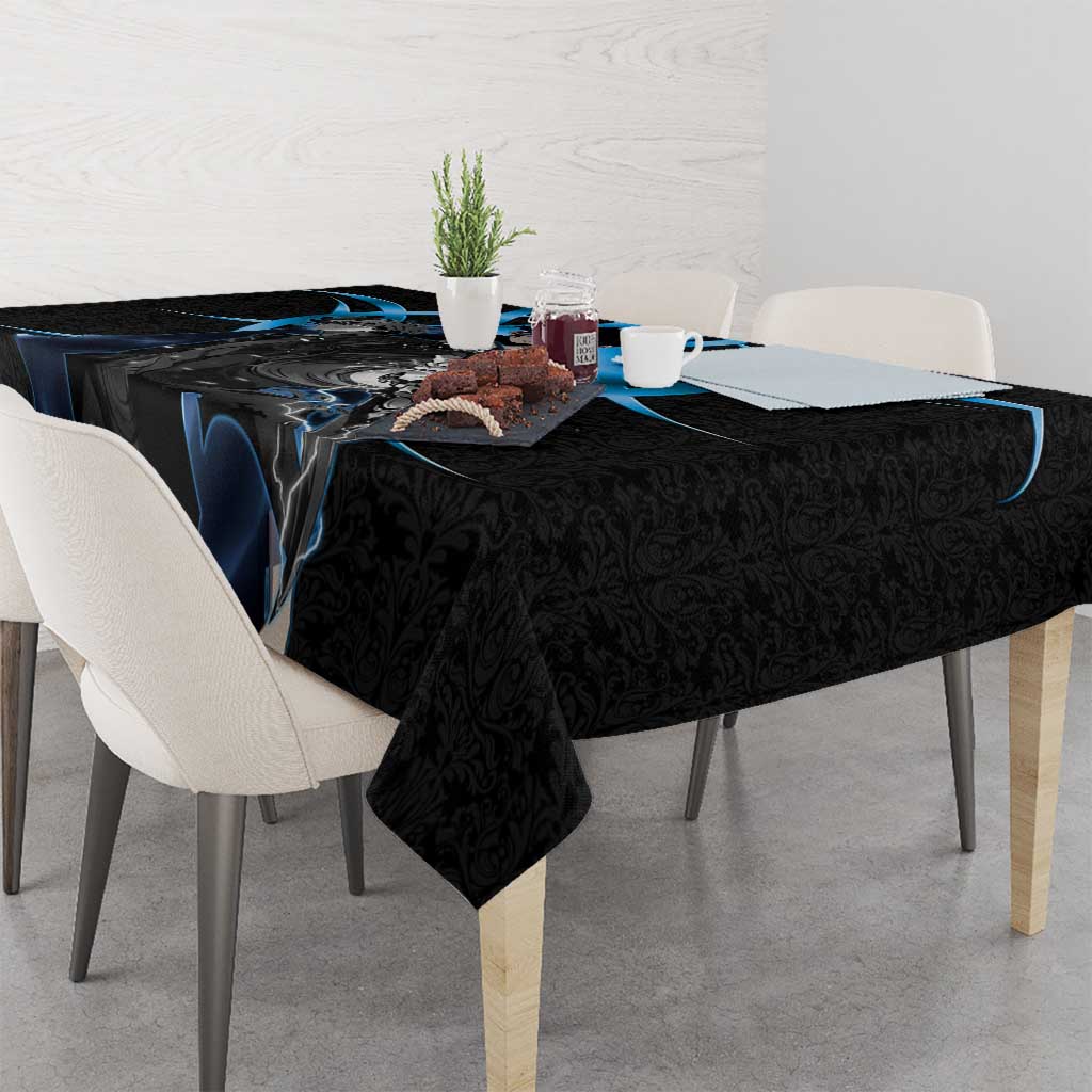 Sung Jin Woo Solo Leveling Tablecloth Neon Shadowcore Anime Style