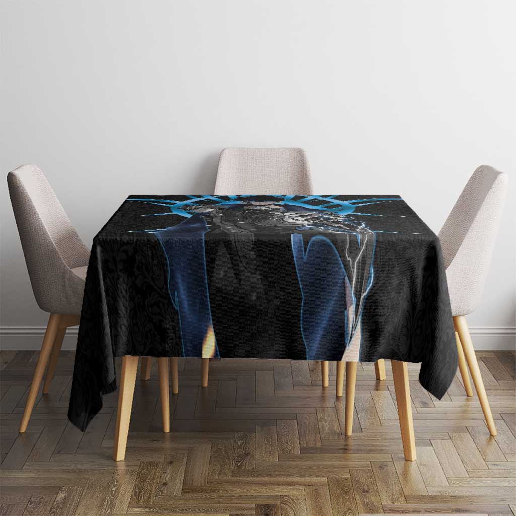 Sung Jin Woo Solo Leveling Tablecloth Neon Shadowcore Anime Style