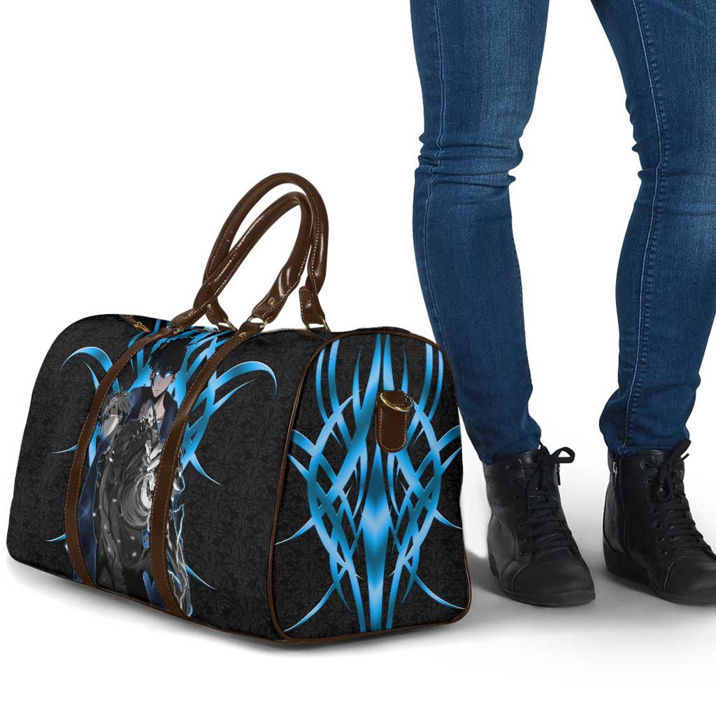 Sung Jin Woo Solo Leveling Travel Bag Neon Shadowcore Anime Style
