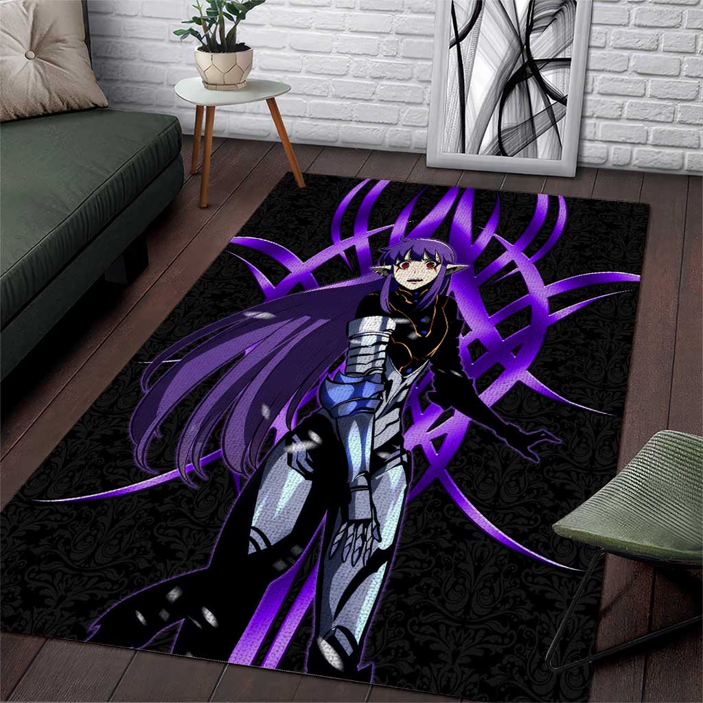 Esil Radiru Solo Leveling Area Rug Cyber Gothic Anime Style
