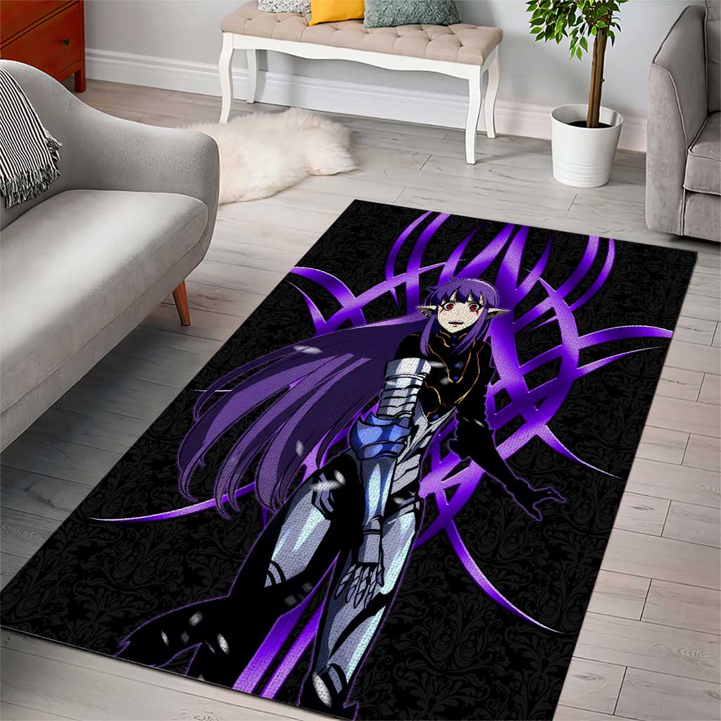 Esil Radiru Solo Leveling Area Rug Cyber Gothic Anime Style