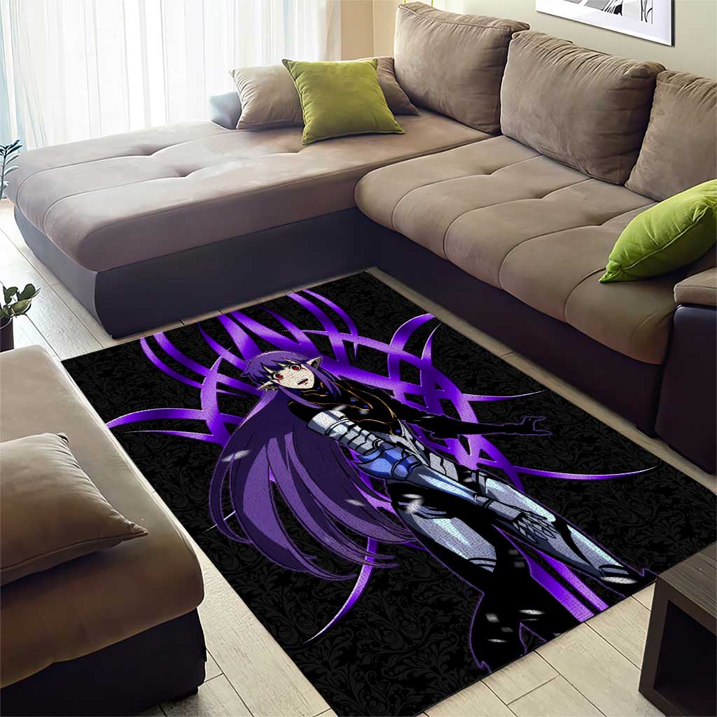 Esil Radiru Solo Leveling Area Rug Cyber Gothic Anime Style