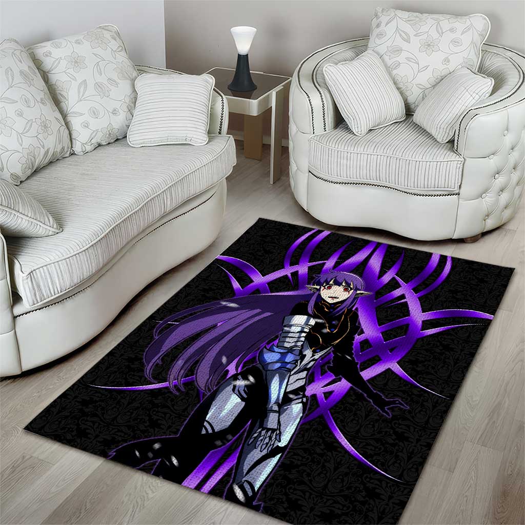 Esil Radiru Solo Leveling Area Rug Cyber Gothic Anime Style
