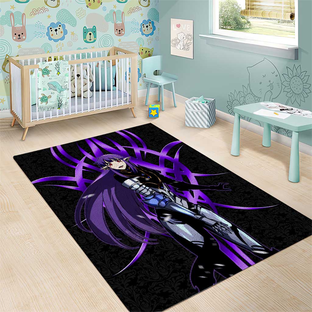 Esil Radiru Solo Leveling Area Rug Cyber Gothic Anime Style