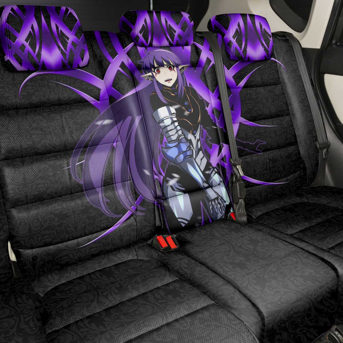 Esil Radiru Solo Leveling Back Car Seat Cover Cyber Gothic Anime Style