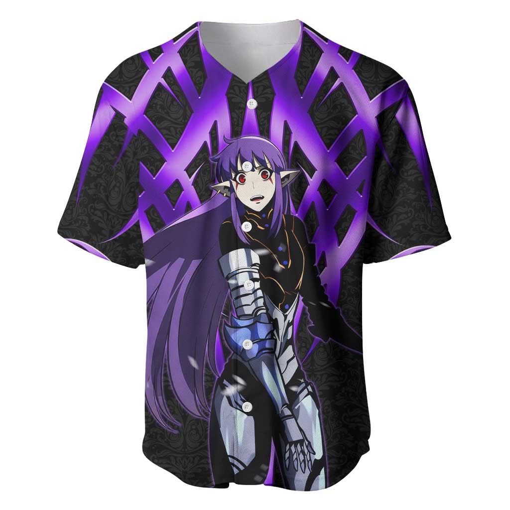 Esil Radiru Solo Leveling Baseball Jersey Cyber Gothic Anime Style