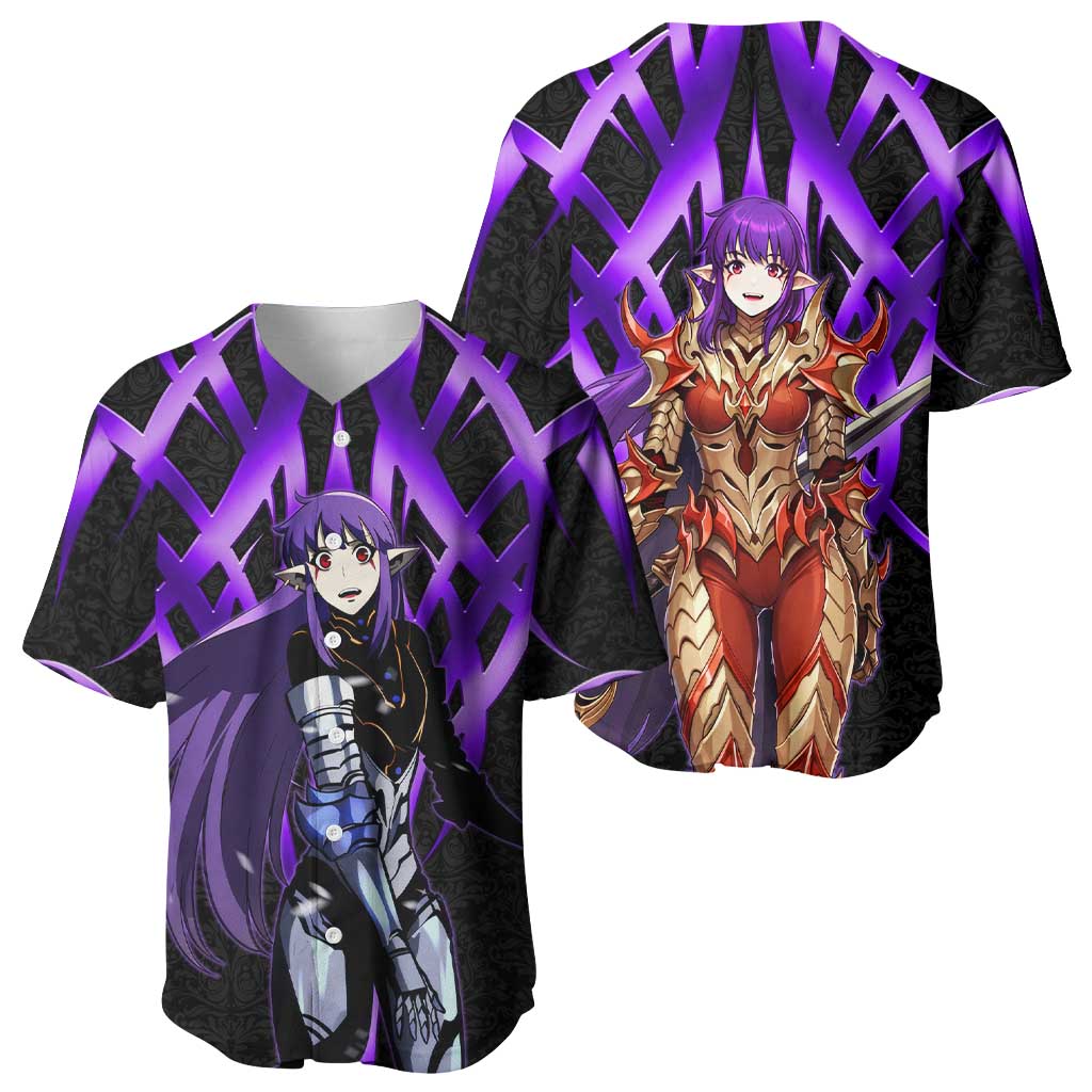 Esil Radiru Solo Leveling Baseball Jersey Cyber Gothic Anime Style