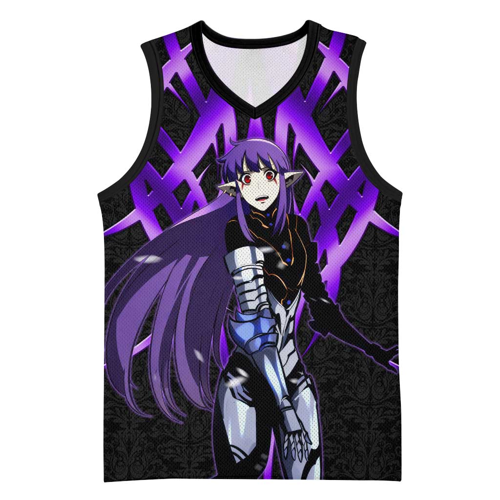 Esil Radiru Solo Leveling Basketball Jersey Cyber Gothic Anime Style