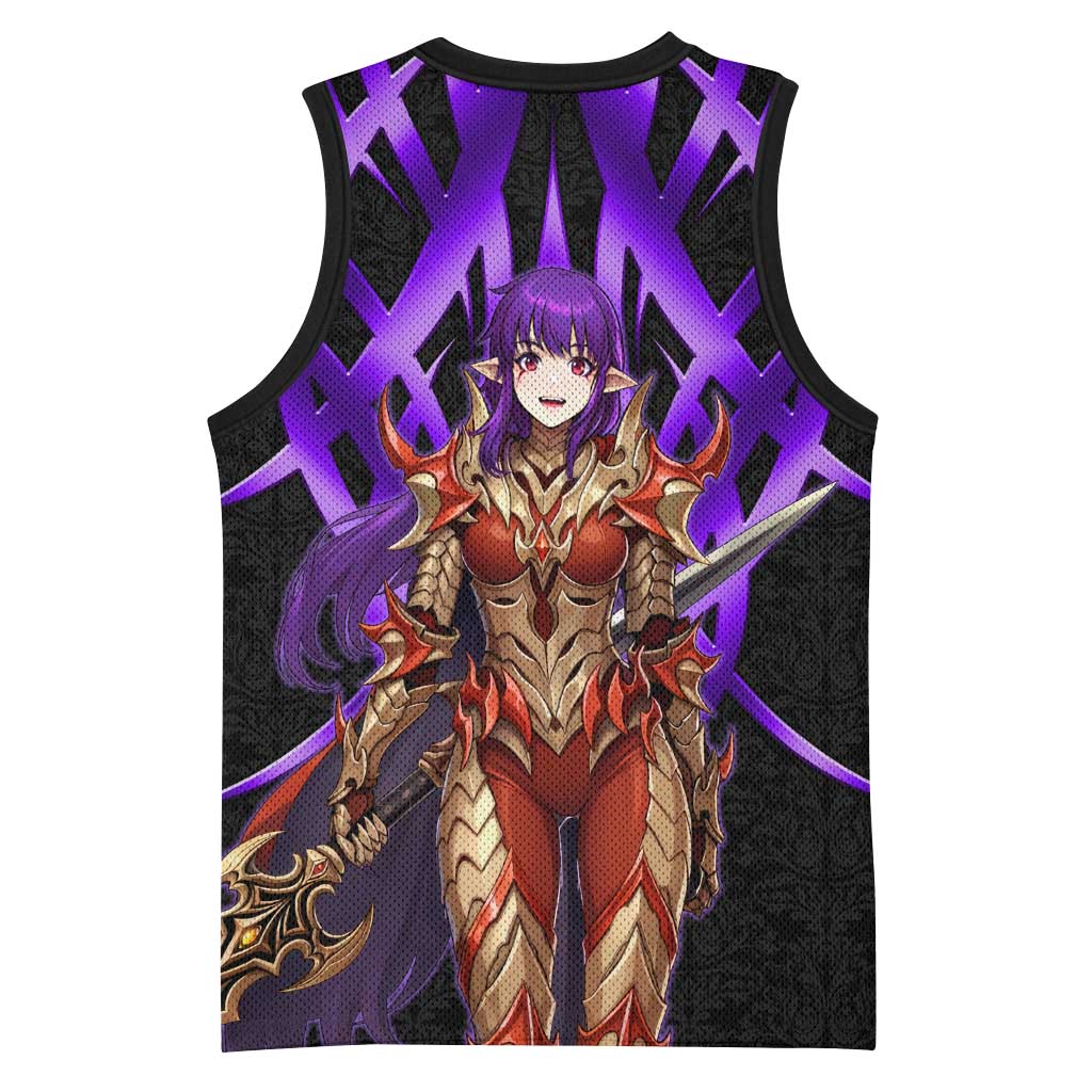 Esil Radiru Solo Leveling Basketball Jersey Cyber Gothic Anime Style