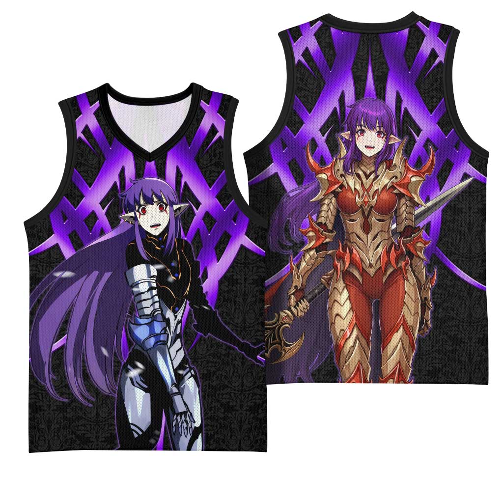 Esil Radiru Solo Leveling Basketball Jersey Cyber Gothic Anime Style