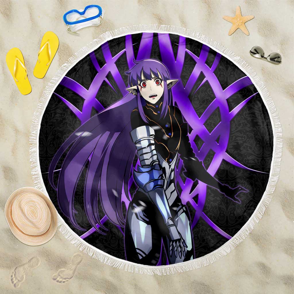 Esil Radiru Solo Leveling Beach Blanket Cyber Gothic Anime Style