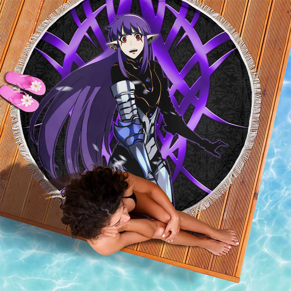 Esil Radiru Solo Leveling Beach Blanket Cyber Gothic Anime Style