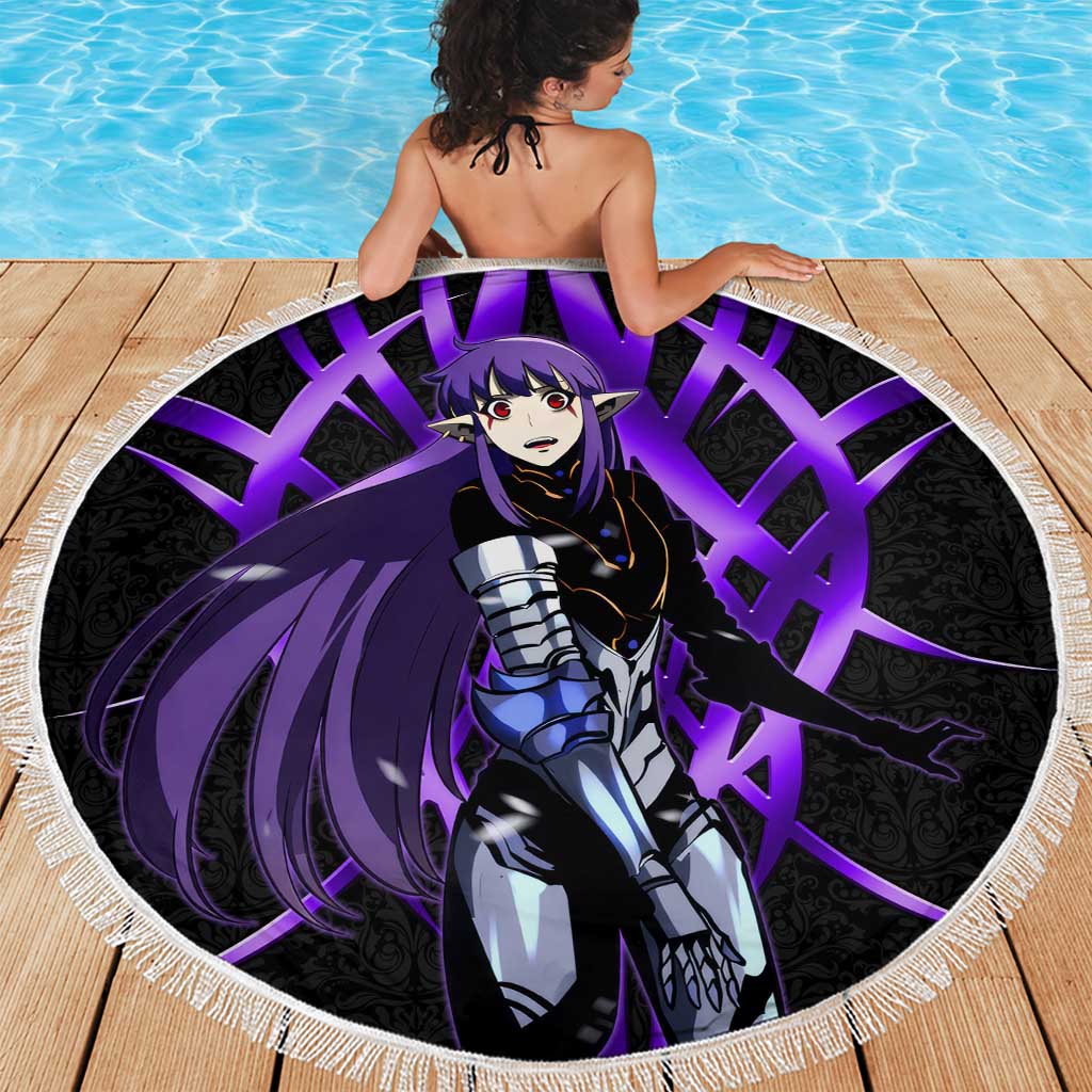 Esil Radiru Solo Leveling Beach Blanket Cyber Gothic Anime Style