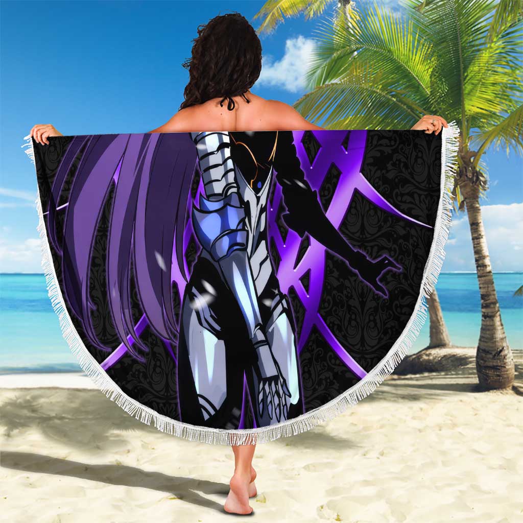 Esil Radiru Solo Leveling Beach Blanket Cyber Gothic Anime Style