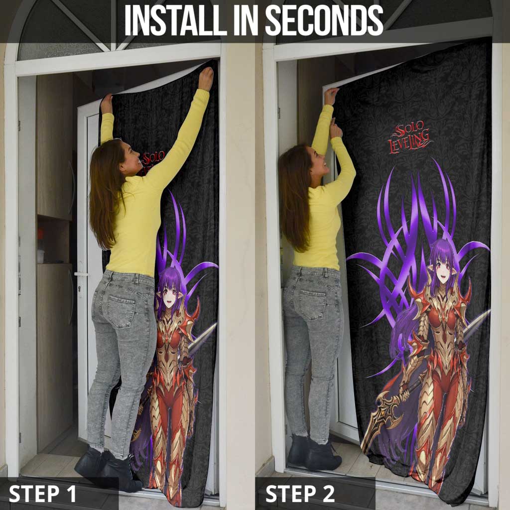 Esil Radiru Solo Leveling Door Cover Cyber Gothic Anime Style
