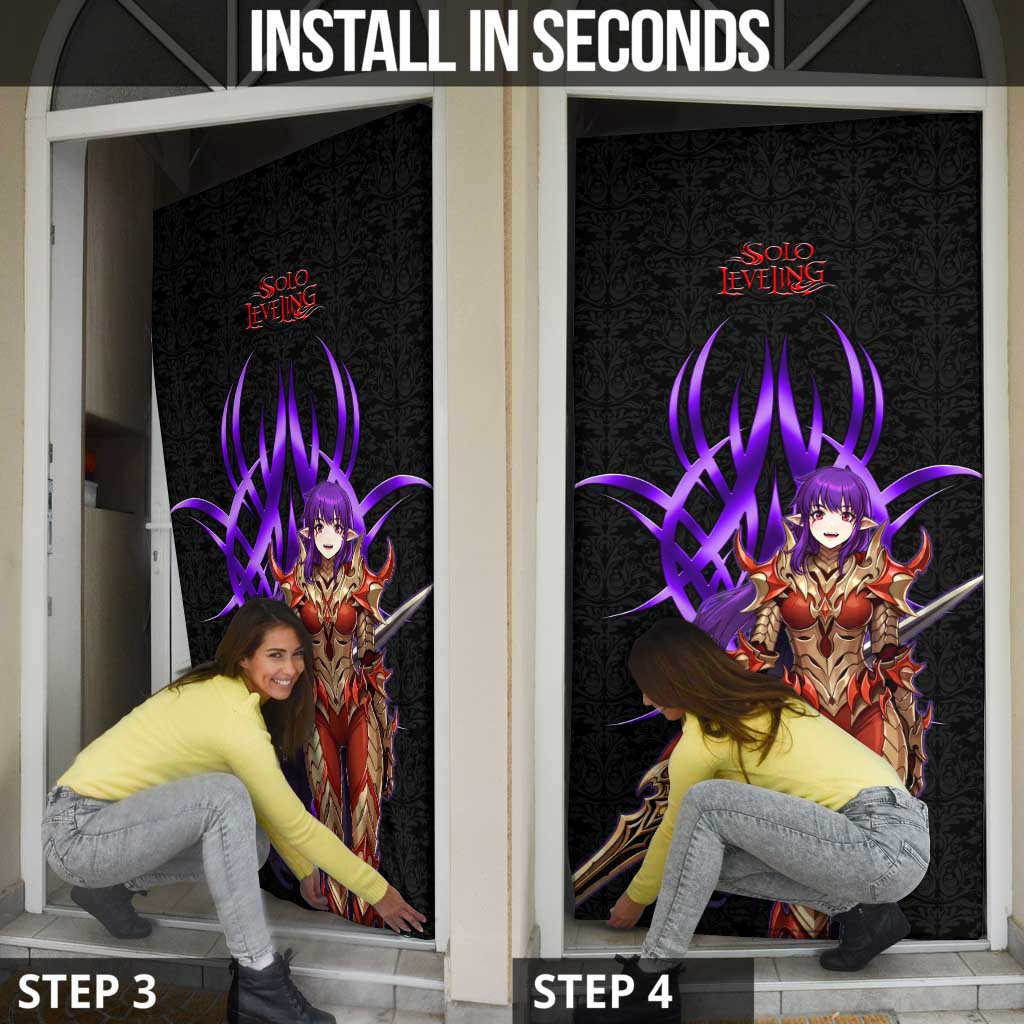 Esil Radiru Solo Leveling Door Cover Cyber Gothic Anime Style